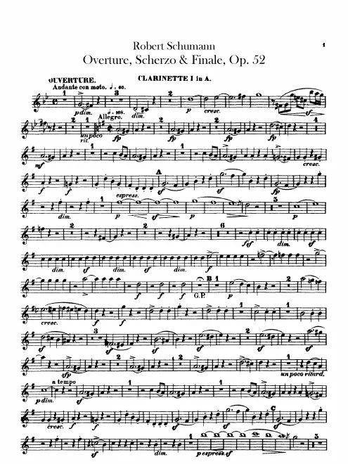 Clarinet 1, 2 (in A)