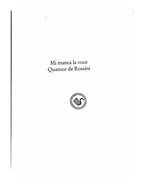 3. Mi manca la Voce from Mosè by Rossini