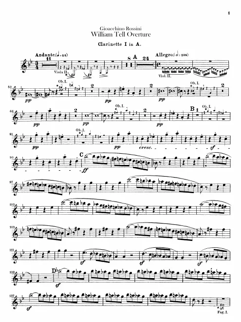 Clarinet 1, 2 (A)