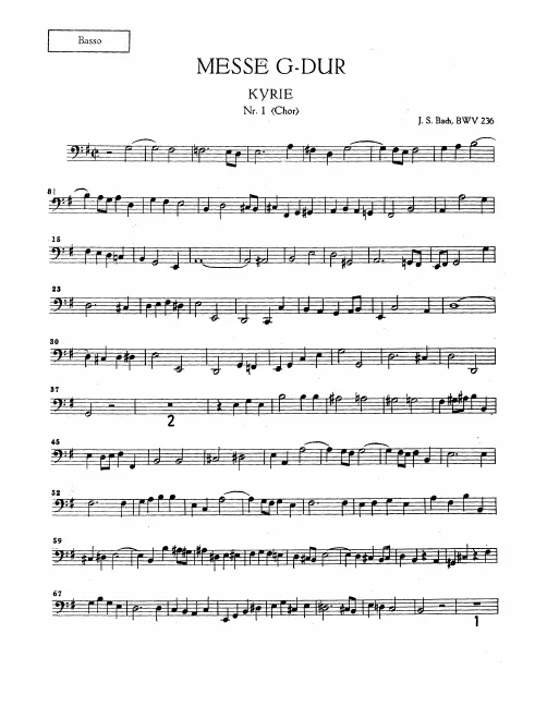 Continuo (Cellos/Basses)