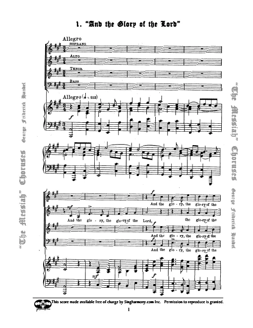 4. Chorus: And the Glory of the Lord