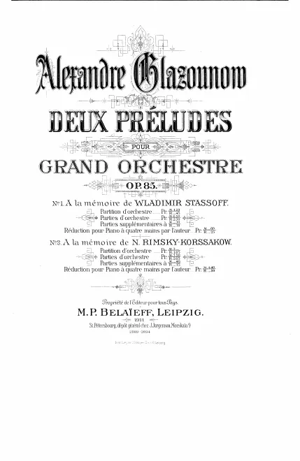 1. A la mémoire de Wladimir Stassoff