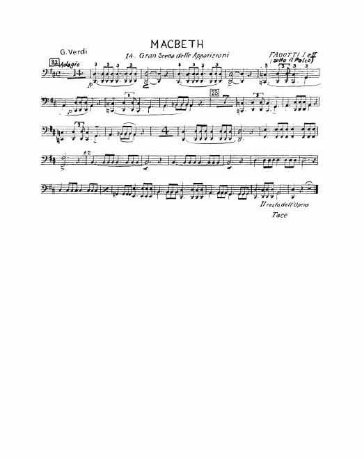 Bassoon 1, 2, Contrabassoon