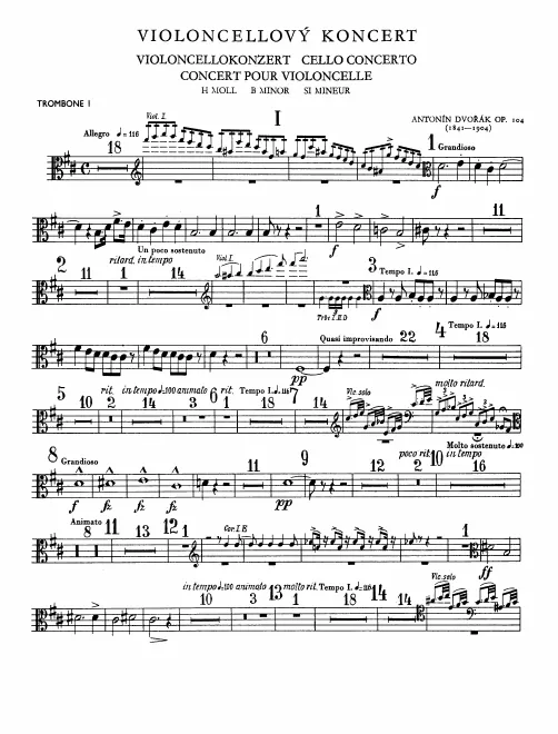 Trombone 1, 2, 3, Tuba