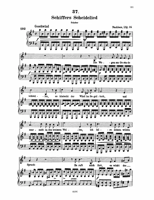 Complete Score (Original / High Voice, )