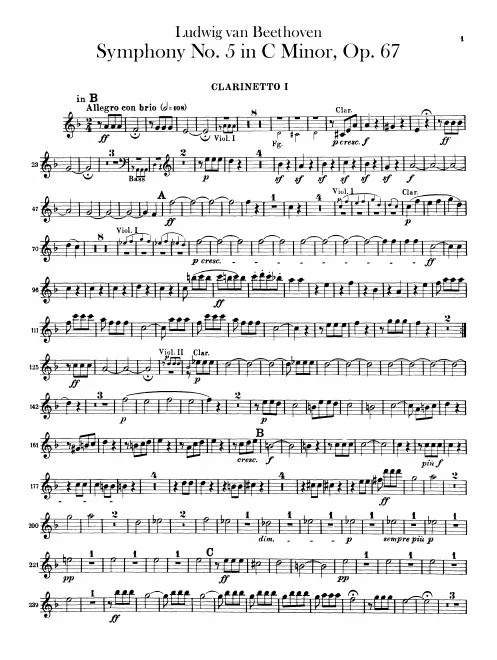 Clarinet 1, 2 (B, C)