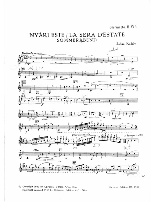 Clarinet 2 (B♭)