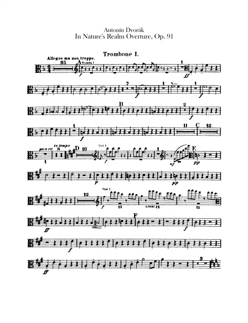 Trombone 1, 2, Bass Trombone, Tuba
