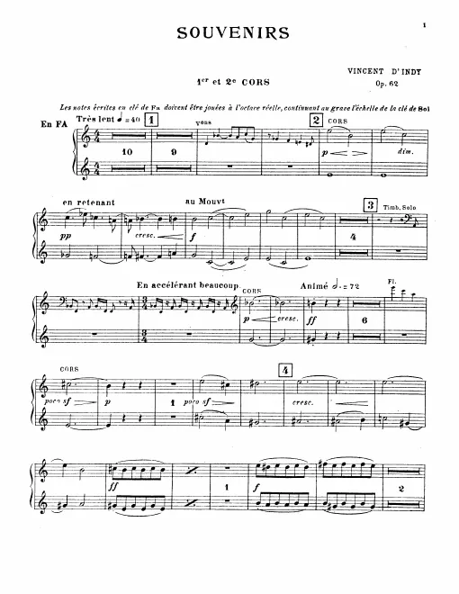 Horn 1/2, 3/4 (F)