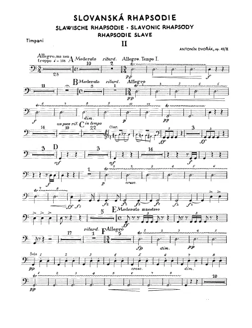 Timpani, Bass Drum/Cymbals, Triangle
