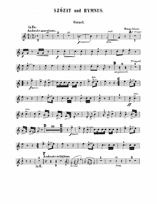 Horn 1, 2, 3, 4 (E)