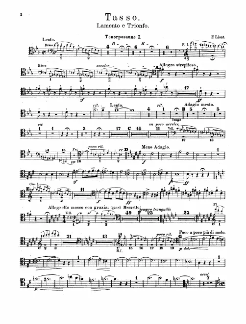 Trombone 1, 2, 3, Tuba