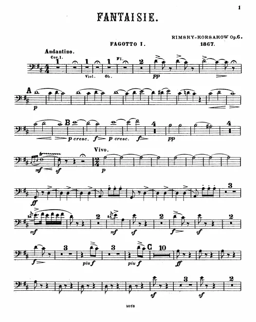 Bassoon 1, 2