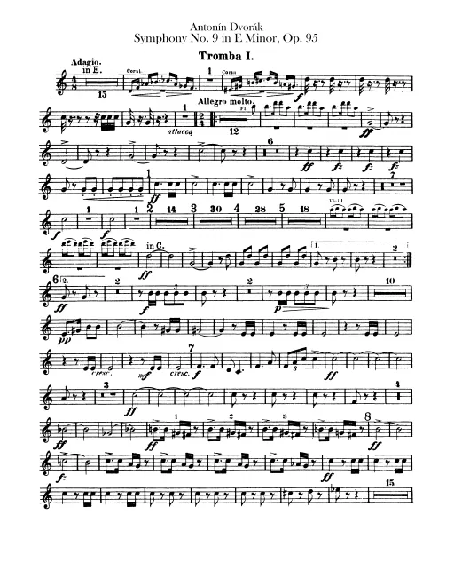 Trumpet 1, 2 (E, C, E)