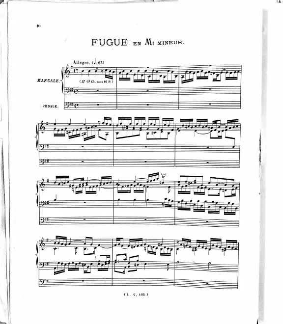 3. Fugue in , HWV 429