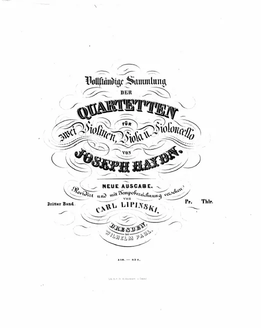 Volume 3 (Opp. 76/1-6; 77/1-2; 1/1-6; 2/1-6; 3/1-6; 103)