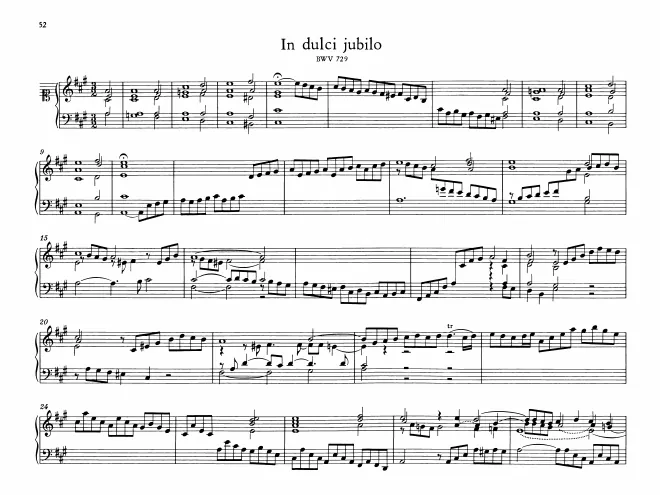In dulci jubilo, BWV 729