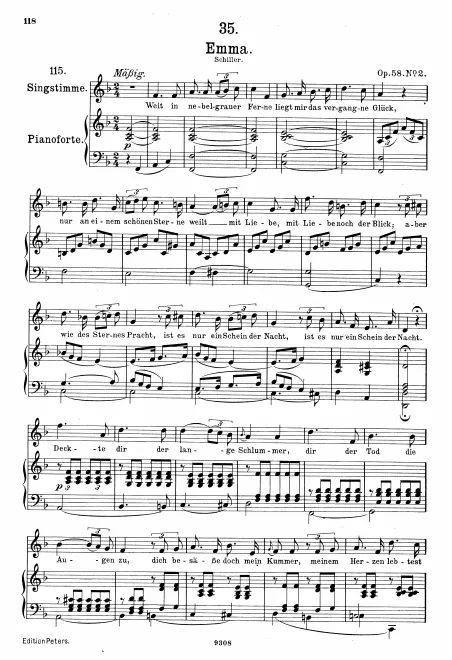 Complete Score (Original / High voice, )