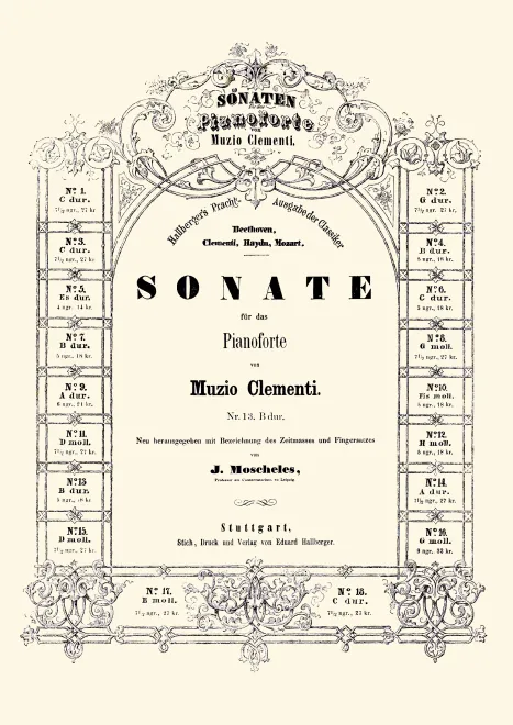 Sonata No.2 in B♭ major (Monochrome)