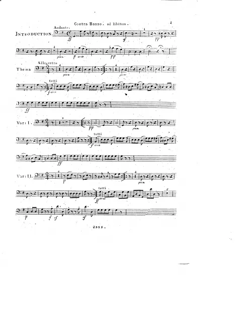 Double Bass ad lib.