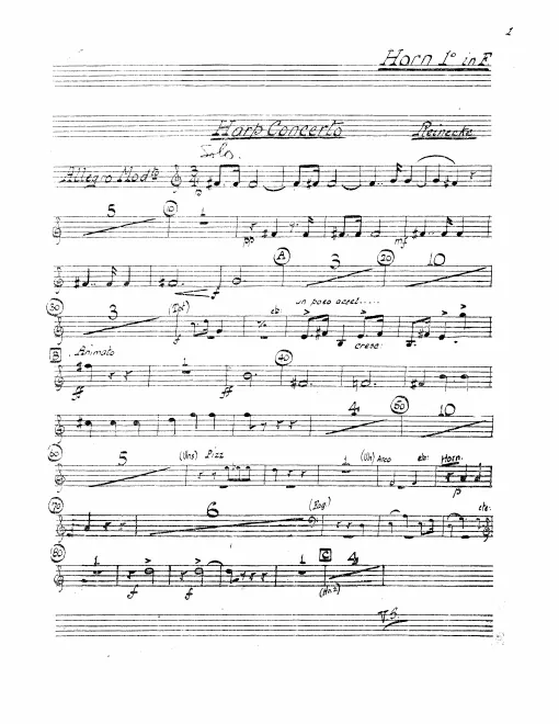 Horn 1, 2, 3, 4 (F)