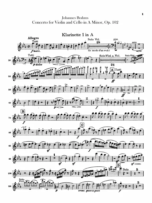 Clarinet 1, 2 (A)