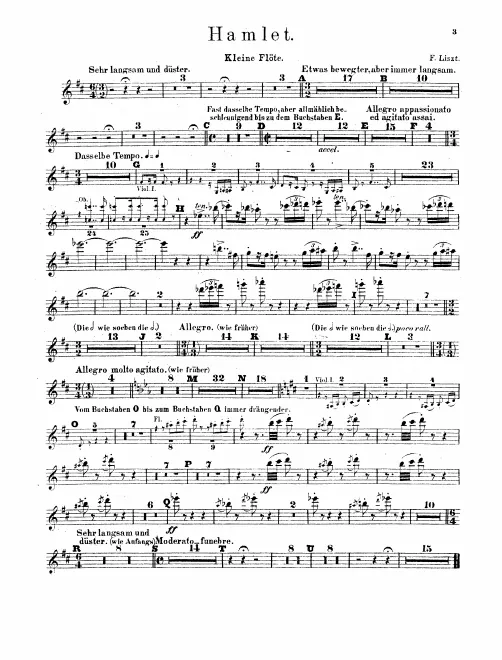 Piccolo, Flute 1, 2