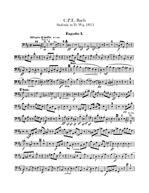 Bassoon 1, (2 ad lib.)