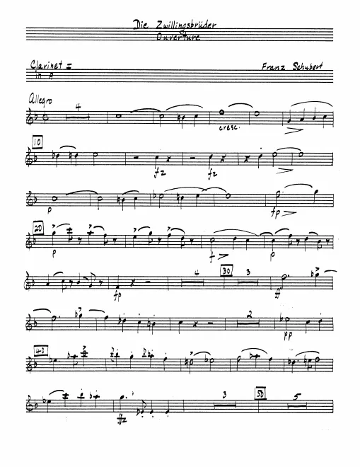 Clarinet 1, 2 (A)
