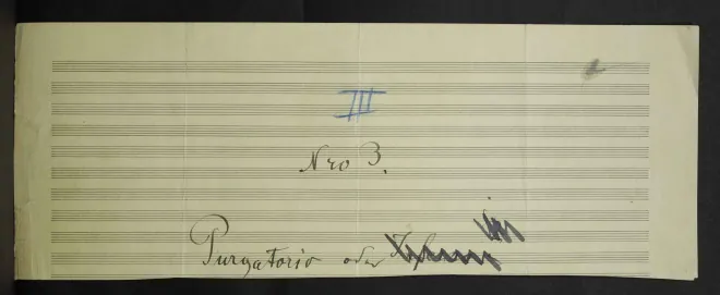3. Full and short score, incomplete drafts (Mus.Hs.41000/3)