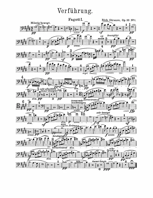 Bassoon 1, 2, 3, Contrabassoon