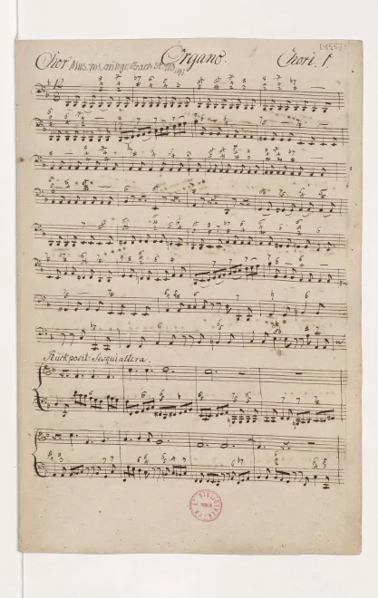 Organ Parts (both Choirs)