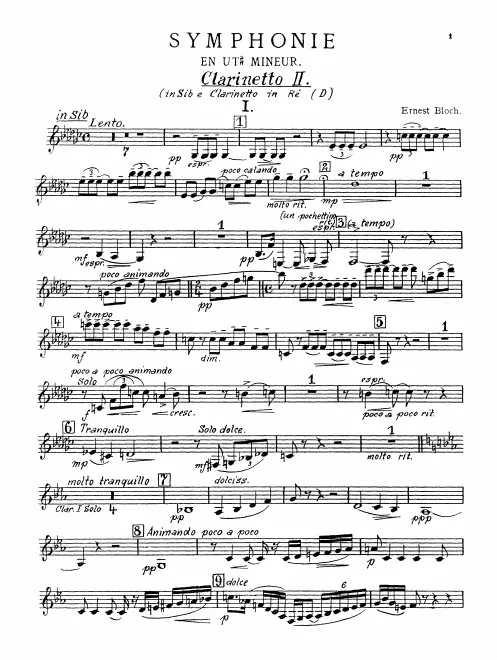 Clarinet 2 (B/A)/Clarinet (D)*