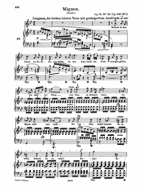 Complete Score (original keys)