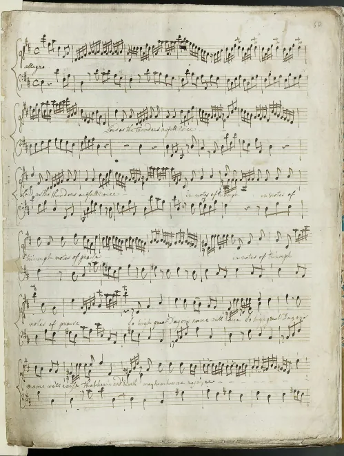 Aria: Loud as the thunder's awful voice (Tenor)