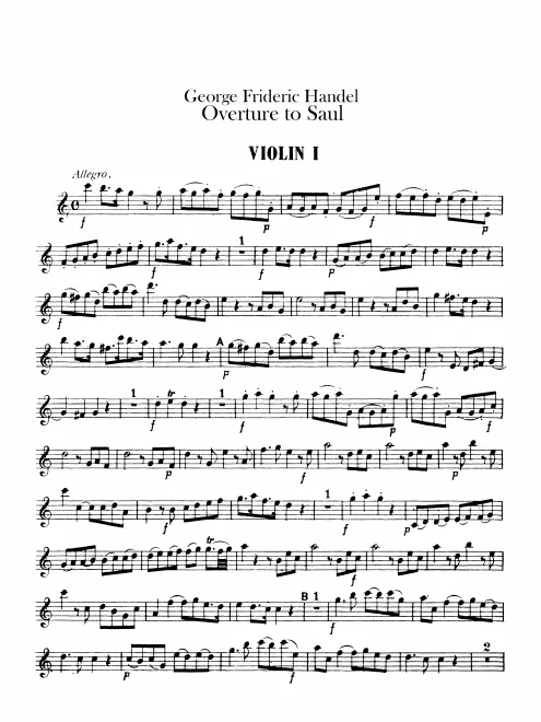 Violins I, II