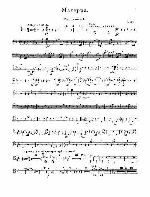 Trombone 1, 2, 3, Tuba