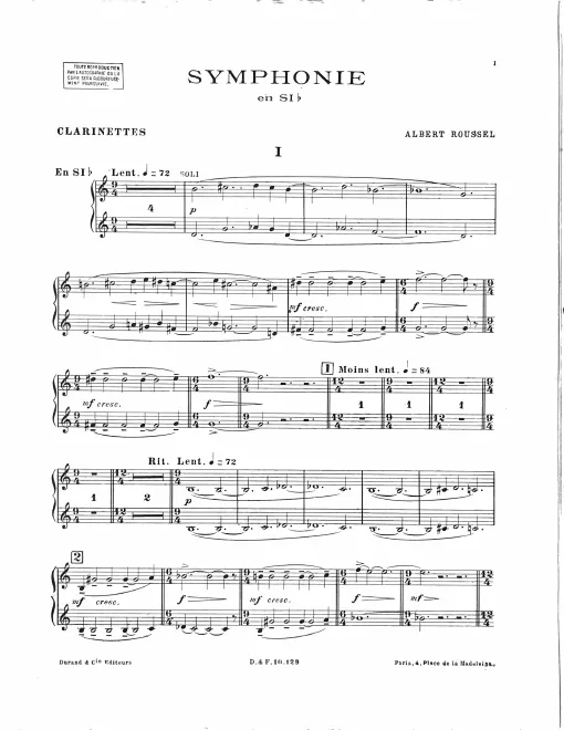 Clarinet 1/2 (B♭)