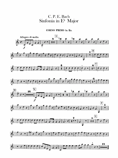 Horn 1, 2 (E)