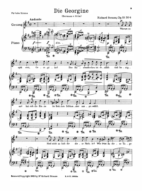 Complete Score (original / high voice, )