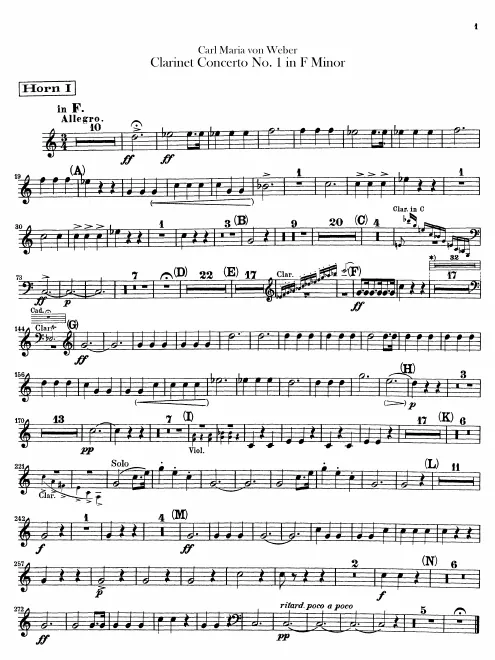Horn 1, 2/3 (F, E, C)