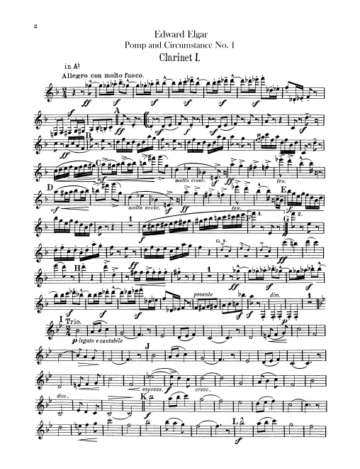 Clarinet 1, 2, Bass Clarinet (A)