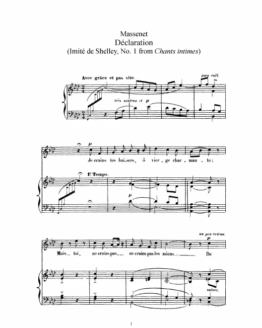 1. Déclaration (F minor, high voice)