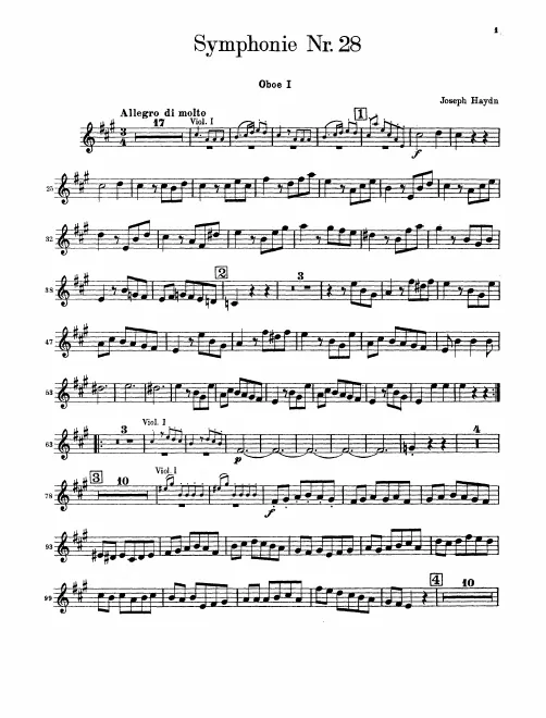 Oboe 1, 2