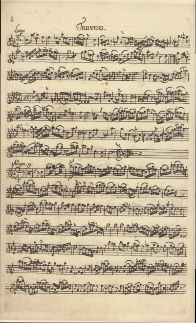 Sonata sopr'il Soggetto Reale. Canon Perpetuus: Flute (Fasc.2, C)