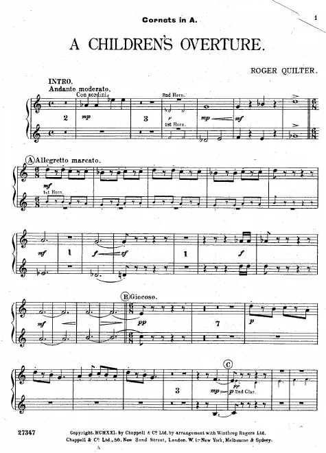 Cornet 1/2 (A)
