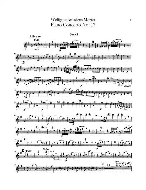 Oboe 1, 2