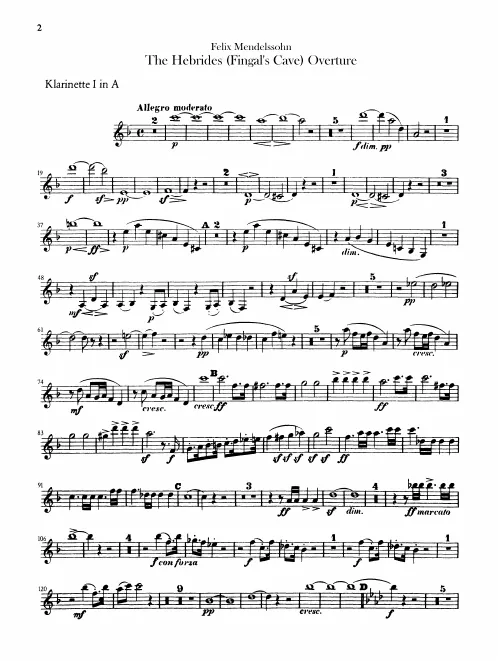 Clarinet 1, 2 (A)