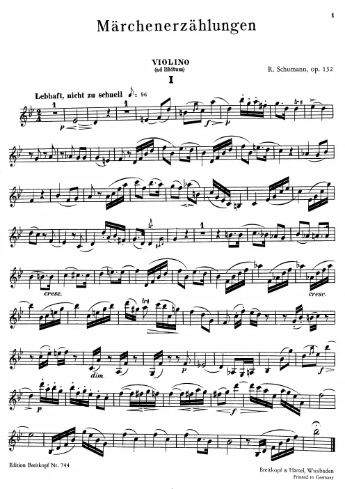 Violin (alternate for Clarinet)