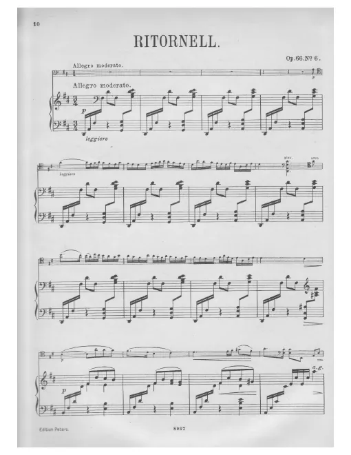 No.6. Ritornell in D major